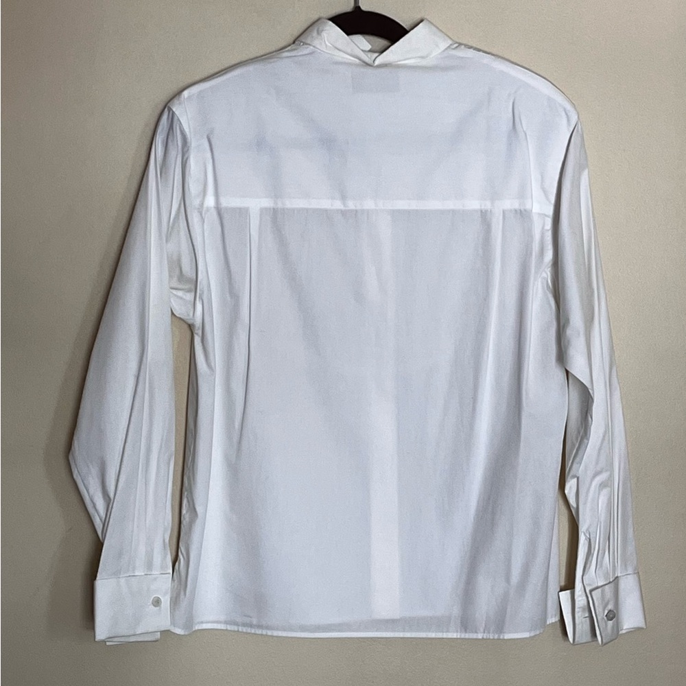 NWT First Issue White Button Down Blouse size xs … - image 2